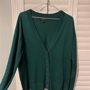 Banana Republic Deep Green Cardigan Sweater